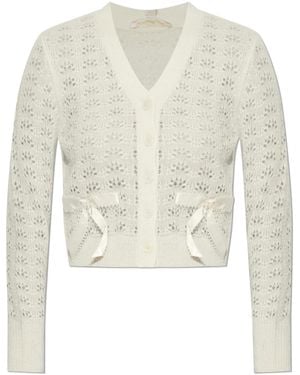 LoveShackFancy Cardigan 'Lilly' - White