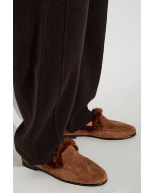 Black Suede Studio 'Zora' Loafers - Black