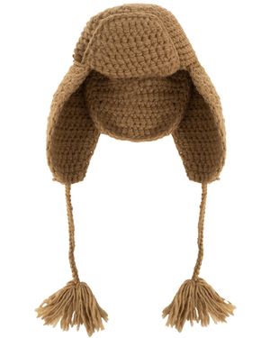 Etro Wool Hat With Earflaps - Natural