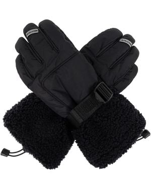 UGG Shasta Ski Gloves With Faux Fur - Black