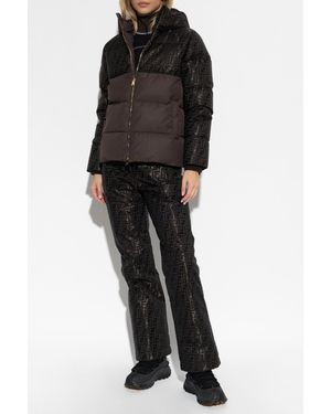 Fendi Down Jacket With Hood - Black