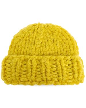 Issey Miyake Mohair Beanie - Yellow