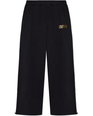 Versace Jeans Couture Joggers With Cuffed Legs - Black