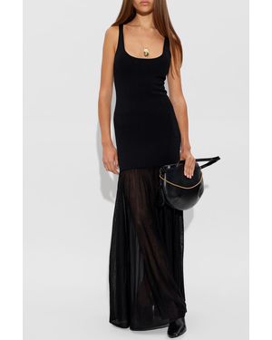 TOTEME Dress Made Of Combined Fabrics - Black