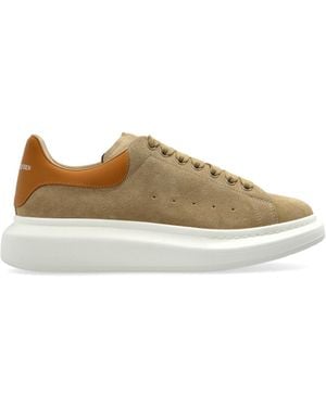 McQueen Leather Sports Shoes - Brown
