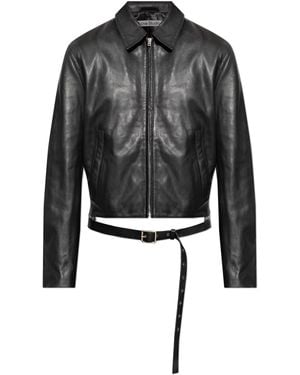 Acne Studios Leather Jacket - Black