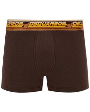 DSquared² Logo Boxer Briefs - Brown