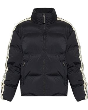 Palm Angels Insulated Jacket With Stand-Up Collar - Blue