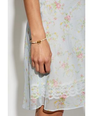Marc Jacobs Bracelet With Floral Motif - Gray