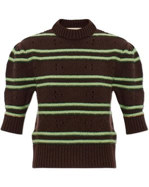 Marni Short-Sleeved Jumper - Green