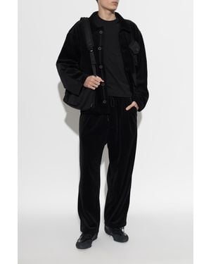 Y-3 Corduroy Jacket With Pockets - Black
