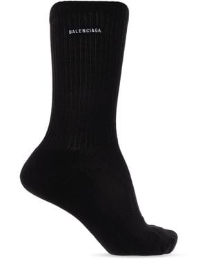 Balenciaga Logo Socks - Black