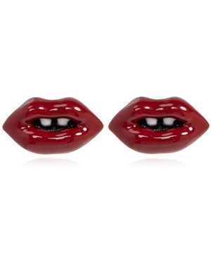 Marc Jacobs Brass Earrings - Red