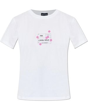 Emporio Armani T-Shirt With Print - White