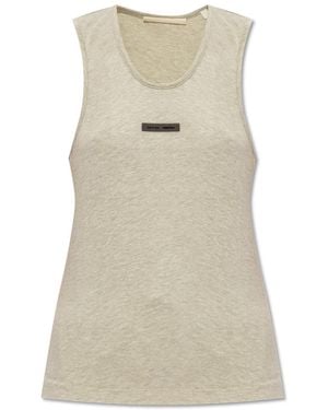 Fear Of God T-Shirt With Logo - Natural