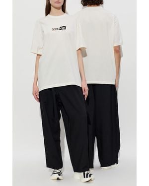 Y-3 T-Shirt With Logo Print - White