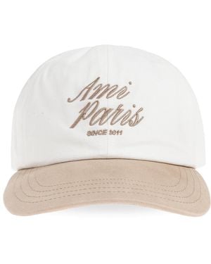 Ami Paris Baseball Cap - White