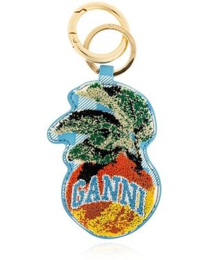 Ganni Keychain - Blue