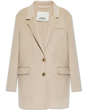 Isabel Marant Short Coat "Colbya" - Natural