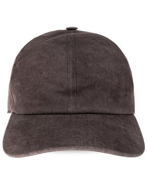 Rick Owens Cap With Visor - Brown