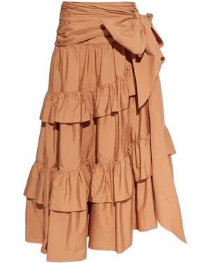 Chloé Ruffled Skirt - Brown