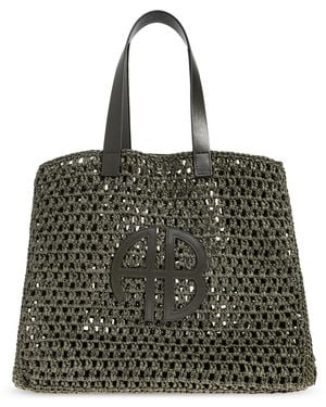 Anine Bing "Rio Large" Shopper Bag - Black