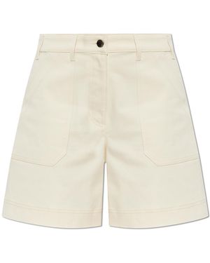 Moncler Shorts With Pockets - Natural