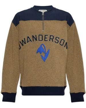 JW Anderson Sweatshirt With Logo - Blue