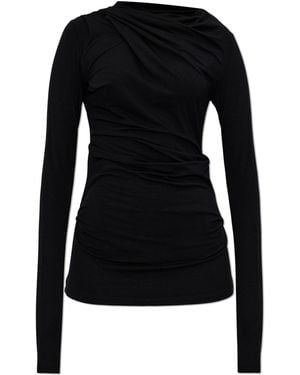 Entire studios Draped Top - Black