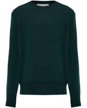 Ami Paris Wool Sweater - Green