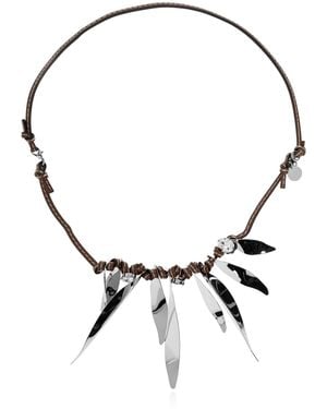 Marni Necklace With Shimmering Crystals - Metallic