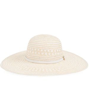 Melissa Odabash Hat With Decorative Band - White