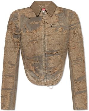 DIESEL Jacket De-Nea-Fsg - Natural