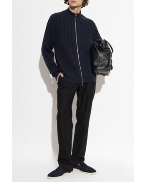 Kiton Cashmere Cardigan - Blue