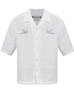 AllSaints Linen Shirt 'Avia' - White