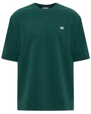 adidas Originals T-Shirt With Embroidered Logo - Green