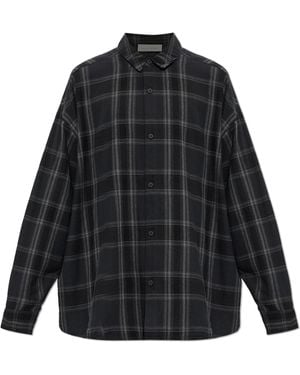 Fear Of God Cotton Checked Shirt - Black