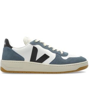 Veja Sports Shoes 'V-10 Prime Leather' - Blue