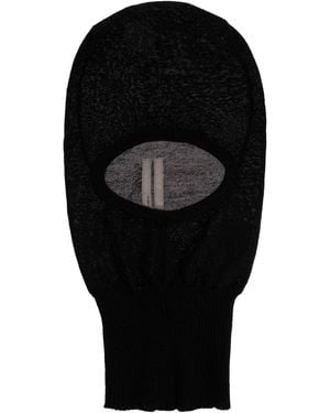 Rick Owens Cashmere Balaclava - Black