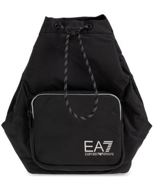 EA7 Backpack With Logo - Black