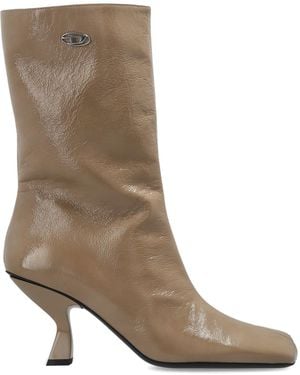 DIESEL Heeled Ankle Boots 'D-Amber Tube 75' - Brown
