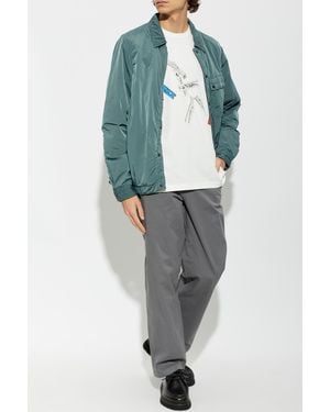 Paul Smith Cotton T-Shirt With Print - Gray