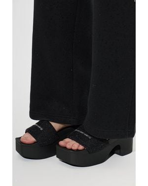 Alexander Wang Rubber Platform Sandals - Black