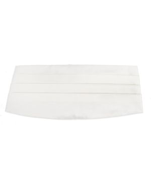 Dolce & Gabbana Silk Tuxedo Cummerbund - White