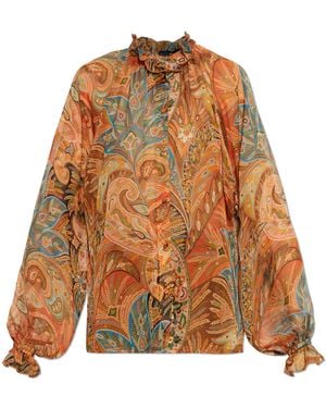 Etro Silk Top - Brown