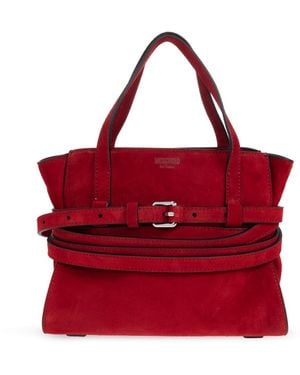 Moschino Suede Handbag - Red