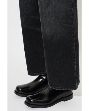 Balenciaga 'Comfy' Leather Chelsea Boots - Black