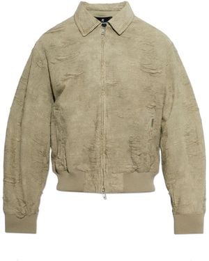 Represent Jacket With Collar - Natural