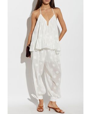 Zimmermann Oversized Cotton Top - White