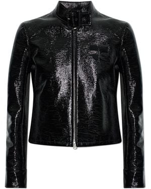Courreges Jacket With Logo - Black